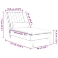 Miniatyrbild 7 av 7: vidaXL Massageschäslong med bolster gul sammet