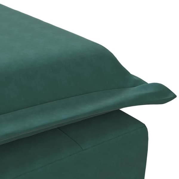 vidaXL Massageschäslong med bolster mörkgrön sammet