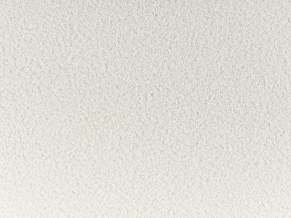 2-seters Sofa Hvit Boucle Stoff Mykt Nubby Svart Ben Retro Glam Art Dekor Stil