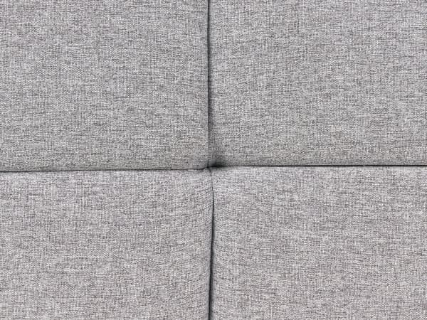 3-seters Sofa Grått Stofftrekk Svarte Ben 3 Seter Tykt Polstret Moderne Stil Stue Møbler