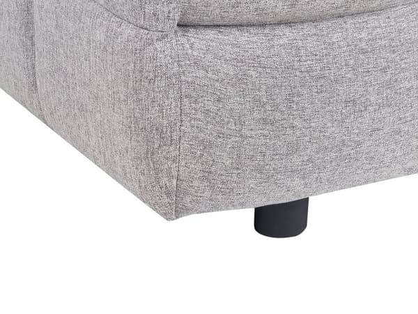 Sofa Lysegrå Polyester 3 Personers Tyk Polstret Dyb Blød Stofsofa til Stuen Moderne Inspiration Stue Møbel Klassisk