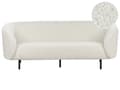 Miniatyrbillede 1 af 11: Sofa Hvid Boucle 3 Personers Tyk Polstret Dyb Blød Stofsofa til Stuen Moderne Inspiration Stue Møbel Klassisk