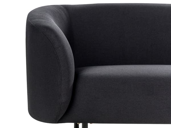 Soffa Vit Boucle Tyg 3-sits Mjuk Nubby Guld Ben Retro Glam Art Decor Style