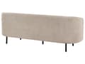 Miniatyrbillede 6 af 10: Sofa Taupe Polyester 3 Personers Tyk Polstret Dyb Blød Stofsofa til Stuen Moderne Inspiration Stue Møbel Klassisk