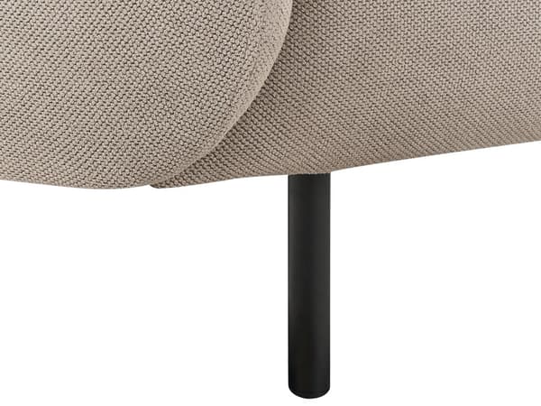 Sofa Taupe Polyester 3 Personers Tyk Polstret Dyb Blød Stofsofa til Stuen Moderne Inspiration Stue Møbel Klassisk