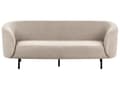 Miniatyrbillede 1 af 10: Sofa Taupe Polyester 3 Personers Tyk Polstret Dyb Blød Stofsofa til Stuen Moderne Inspiration Stue Møbel Klassisk