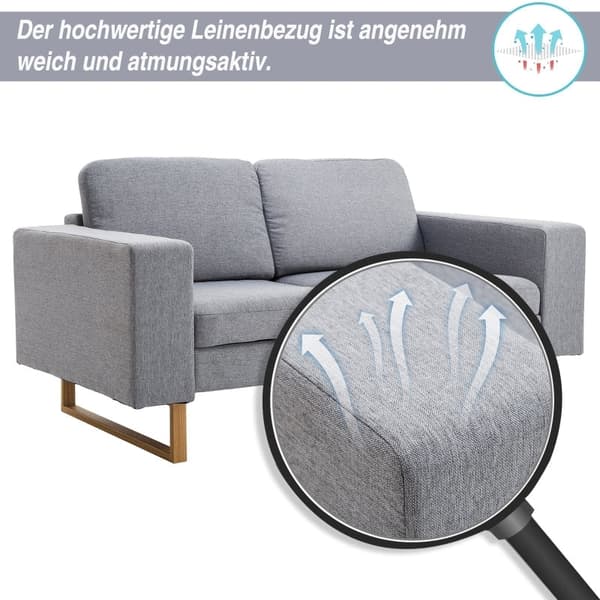 Rootz 2-personers sofa - Kompakt sofa - Loveseat - Høj komfort - Holdbar bygning - 145 cm x 82 cm x 78 cm