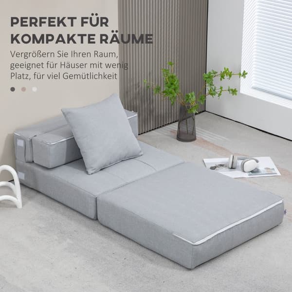 Rootz-rentotuoli sänkytoiminnolla - Vuodesohva - Käännettävä tuoli - Äärimmäistä mukavuutta - Monipuolinen muotoilu - Helppo huoltaa - 70L x 70W x 61K