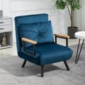 Pikkukuva 7 / 10: Rootz-rentotuoli - Lepotuoli - Lukutuoli - 5-tasoinen säädettävä selkänoja - Lisätyyny - Teräsrunko - 63W x 73D x 81K cm (sohva) / 185L x 63D x 26K cm