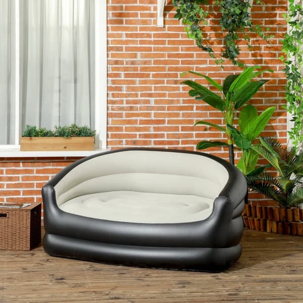 Rootz uppblåsbar soffa Air Chair - Blow-Up-soffa - Portable Lounge - Ultimat komfort - Slitstark plast - Enkel förvaring - 138cm x 87cm x 71cm