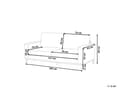 Miniatyrbillede 3 af 11: Sofa Grå Polyester 2 Personers Tyk Polstret Dyb Blød Stofsofa til Stuen Moderne Inspiration Stue Møbel Klassisk