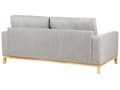 Miniatyrbillede 5 af 11: Sofa Grå Polyester 2 Personers Tyk Polstret Dyb Blød Stofsofa til Stuen Moderne Inspiration Stue Møbel Klassisk