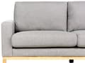 Miniatyrbillede 6 af 11: Sofa Grå Polyester 2 Personers Tyk Polstret Dyb Blød Stofsofa til Stuen Moderne Inspiration Stue Møbel Klassisk