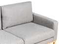 Miniatyrbillede 7 af 11: Sofa Grå Polyester 2 Personers Tyk Polstret Dyb Blød Stofsofa til Stuen Moderne Inspiration Stue Møbel Klassisk