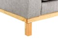 Miniatyrbillede 10 af 11: Sofa Grå Polyester 2 Personers Tyk Polstret Dyb Blød Stofsofa til Stuen Moderne Inspiration Stue Møbel Klassisk