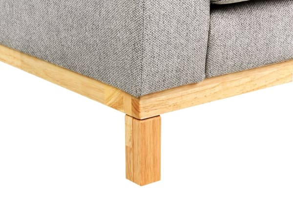 Sofa Grå Polyester 2 Personers Tyk Polstret Dyb Blød Stofsofa til Stuen Moderne Inspiration Stue Møbel Klassisk