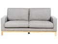 Miniatyrbillede 1 af 11: Sofa Grå Polyester 2 Personers Tyk Polstret Dyb Blød Stofsofa til Stuen Moderne Inspiration Stue Møbel Klassisk