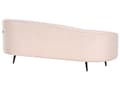 Pikkukuva 6 / 11: Sohva beige buklee verhoilu 3 hengelle kultaiset metallijalat retro glamour tyyli