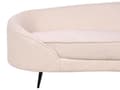 Pikkukuva 7 / 11: Sohva beige buklee verhoilu 3 hengelle kultaiset metallijalat retro glamour tyyli