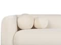 Miniatyrbillede 8 af 11: Sofa Off White Velour 3 Personers Tyk Polstret Dyb Blød Stofsofa til Stuen Moderne Inspiration Stue Møbel Klassisk
