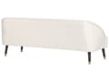 Miniatyrbillede 5 af 9: Sofa Off White Velour 3 Personers Tyk Polstret Dyb Blød Stofsofa til Stuen Moderne Inspiration Stue Møbel Klassisk