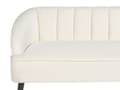 Miniatyrbillede 6 af 9: Sofa Off White Velour 3 Personers Tyk Polstret Dyb Blød Stofsofa til Stuen Moderne Inspiration Stue Møbel Klassisk