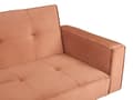 Miniatyrbillede 9 af 11: Sovesofa Gyldenbrun Velour 3 Personers Moderne Blød Sofa Sofaseng Tre Personers Designsofa til Værelse Stofsofa