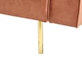 Miniatyrbillede 10 af 11: Sovesofa Gyldenbrun Velour 3 Personers Moderne Blød Sofa Sofaseng Tre Personers Designsofa til Værelse Stofsofa