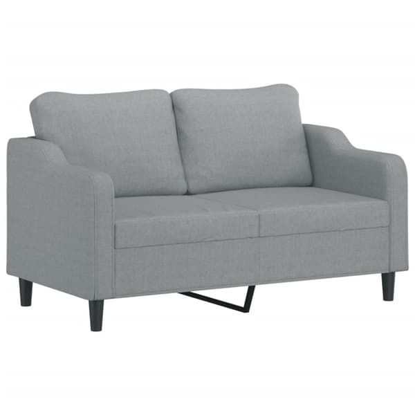 vidaXL sofasæt 3 dele med hynder stof lysegrå