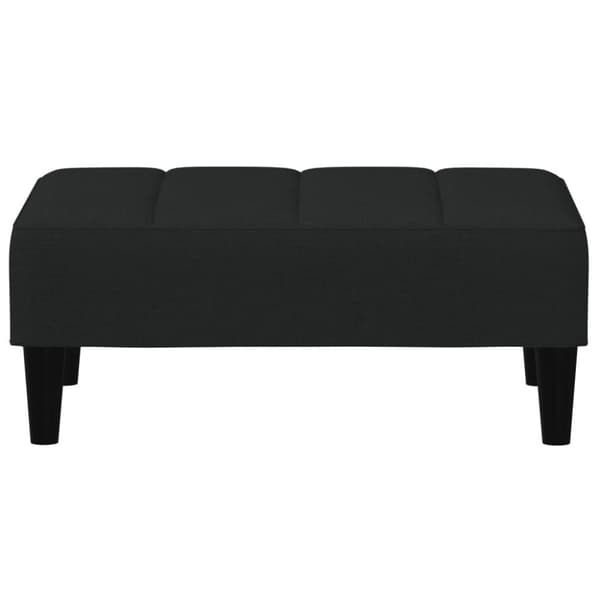 vidaXL 2-personers sovesofa med fodskammel velour sort