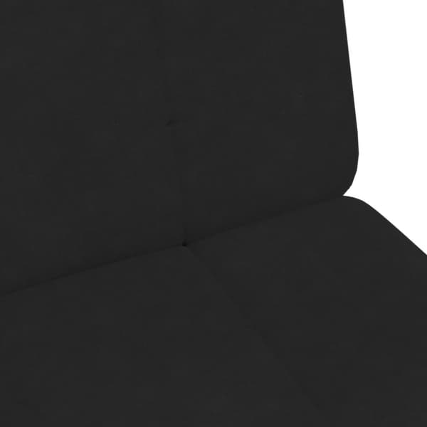 vidaXL 2-personers sovesofa med fodskammel velour sort