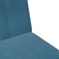 Miniatyrbillede 9 af 11: vidaXL 2-personers sovesofa med fodskammel velour blå