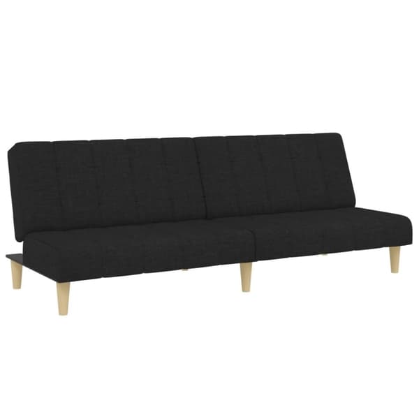vidaXL 2-personers sovesofa med fodskammel stof stof