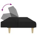 Miniatyrbillede 8 af 11: vidaXL 2-personers sovesofa med fodskammel stof stof