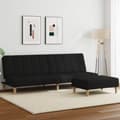 Miniatyrbillede 1 af 11: vidaXL 2-personers sovesofa med fodskammel stof stof