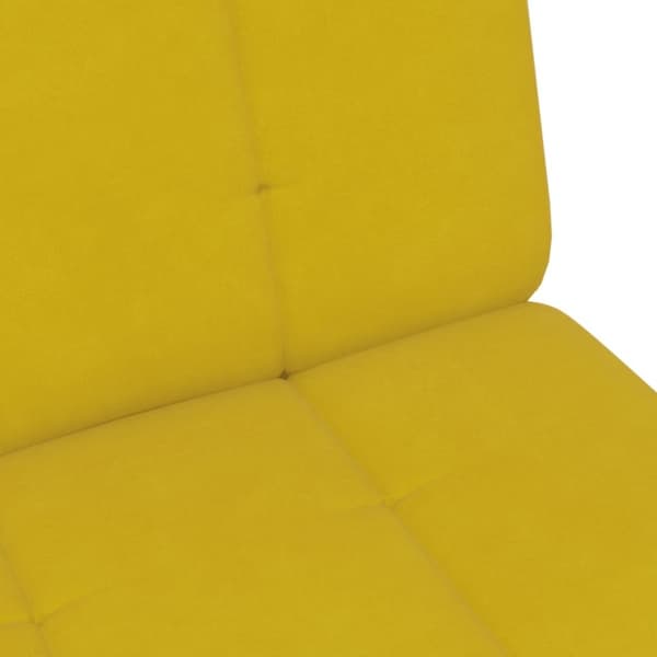 vidaXL 2-personers sovesofa med fodskammel velour gul
