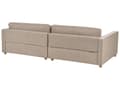 Miniatyrbilde 7 av 11: Sofa Taupe Stoff 3 Seter Treben Armlener Moderne Stil