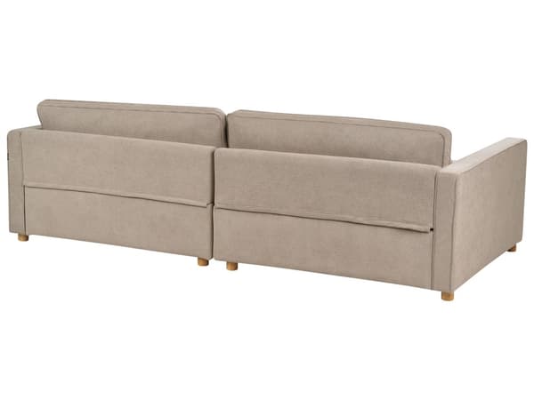 Sofa Taupe Stoff 3 Seter Treben Armlener Moderne Stil