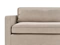 Miniatyrbilde 8 av 11: Sofa Taupe Stoff 3 Seter Treben Armlener Moderne Stil