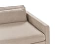 Miniatyrbilde 9 av 11: Sofa Taupe Stoff 3 Seter Treben Armlener Moderne Stil