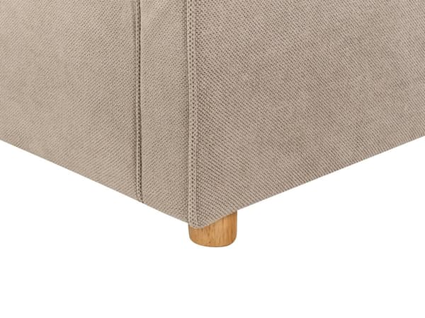 Sofa Taupe Stoff 3 Seter Treben Armlener Moderne Stil