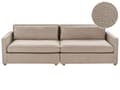 Miniatyrbilde 1 av 11: Sofa Taupe Stoff 3 Seter Treben Armlener Moderne Stil