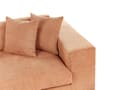 Miniatyrbillede 7 af 11: Modulsofa Orange Polyester 3 Personers Designer Blød Moderne Flyder Sofa Lav Ryg Stue Indretning Høj Kvalitet Stofsofa