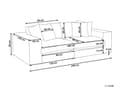 Miniatyrbillede 3 af 11: Modulsofa Taupe Polyester 3 Personers Designer Blød Moderne Flyder Sofa Lav Ryg Stue Indretning Høj Kvalitet Stofsofa