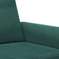 Miniatyrbillede 5 af 9: vidaXL sofasæt 3 dele med hynder velour mørkegrøn