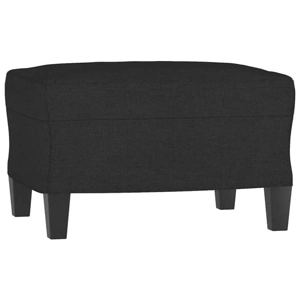 vidaXL sofasæt 3 dele med hynder stof sort