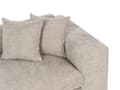 Miniatyrbild 7 av 11: Soffa Tyg Polyester Taupe 240 cm x 120 cm x 61 cm Soffa 3-Sits Kuddar Armstöd Vardagsrum Modern Bekväm Mysig