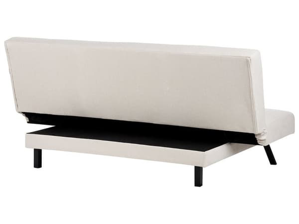 Vuodesohva luonnonvalkoinen polyesteri kangas 188 x 85 x 93 cm 3 hengelle napitettu moderni tyyli