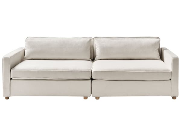 Modulsofa Off White Boucle 3 Personers Designer Blød Moderne Flyder Sofa Lav Ryg Stue Indretning Høj Kvalitet Stofsofa