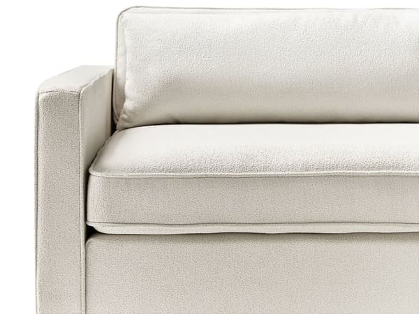 Modulsofa Off White Boucle 3 Personers Designer Blød Moderne Flyder Sofa Lav Ryg Stue Indretning Høj Kvalitet Stofsofa